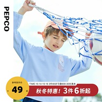 Piggy Banner Childrens Clothing Childrens base shirt 21 Spring and Autumn New Boys Round Neck Long Sleeve T-shirt