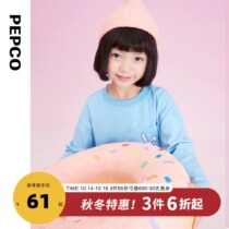 Piggy Banner Childrens Clothing 2021 Autumn New Childrens Round Neck Top base shirt Girls Long Sleeve T-shirt