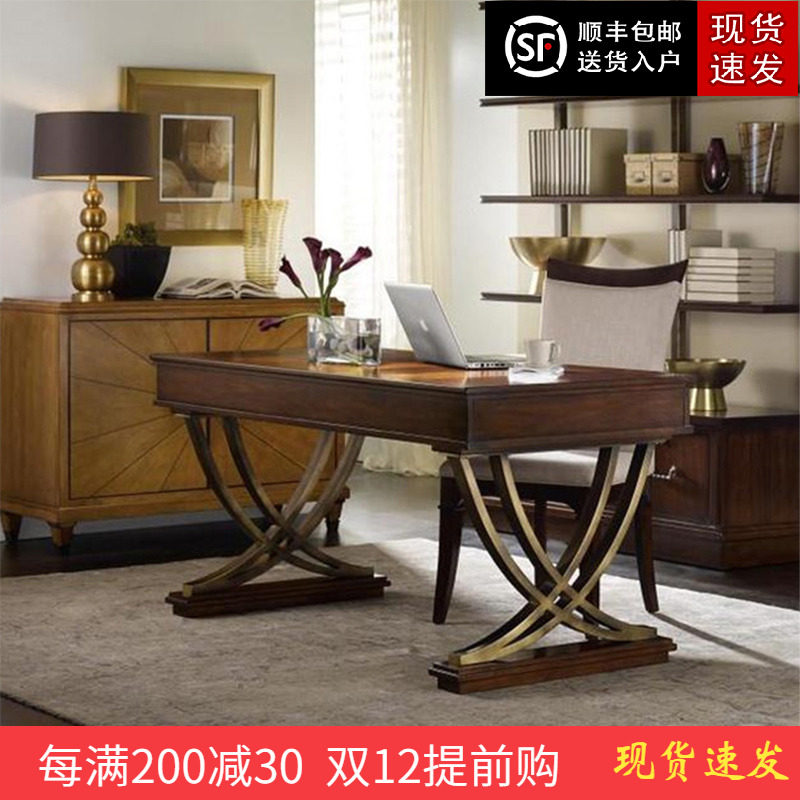 American Solid Wood Desk Writing Desk Calligraphy Desk European Light Luxury Home Bedroom Computer Desk Study Desk Chair