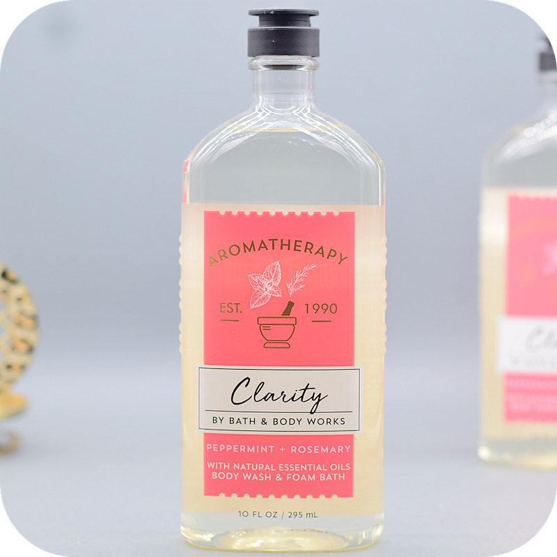 Aromatherapy Refreshing BBW Peppermint Rosemary Fragrance Body Shower Gel 295ML Refreshing BathBody Works