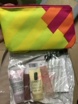 Domestic spot American version of Clinique 6 pieces travel package with butter lipstick mascara cleansing cream canvas makeup