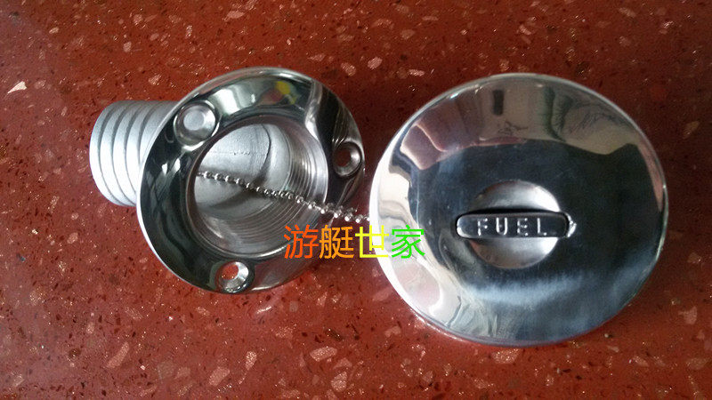 Marine stainless steel refueling port Yacht fuel tank water injection port RV oil injection port RV oil injection port