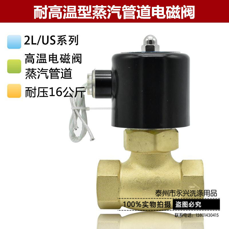 Professional steam solenoid valve resistant high temperature vapor control valve steam pipe boiler dryer washing offline inlet valve