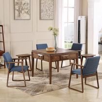 Nordic style solid wood electric mahjong table modern minimalist home machine hemp mahjong machine automatic dining table dual-purpose