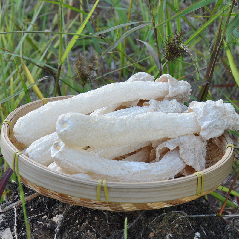 Bamboo Sheng Dry Goods 100g Gutian Bamboo Sheng Bamboo Ginseng Fungus Class Fresh Long Skirt Bamboo Sun Foot Fungus Dried Bamboo Sheng Mushrooms mushroom soup