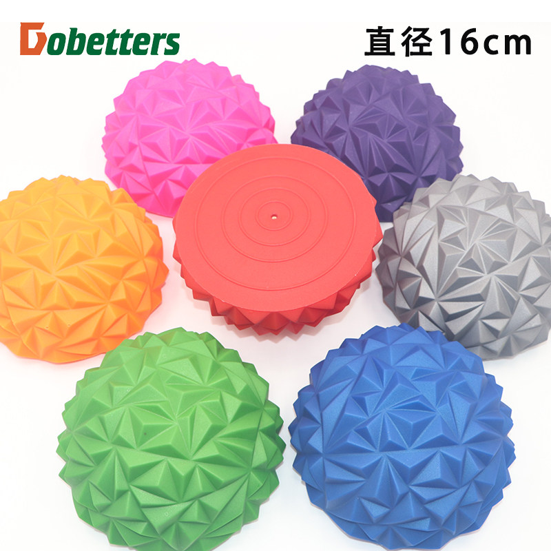Fascial foot massage Hemispherical balance training ball Fitness yoga ball Massage ball Inflatable diamond pattern Durian ball