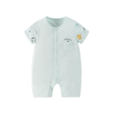 Детский милый комбинезон для новорожденных, короткий рукав