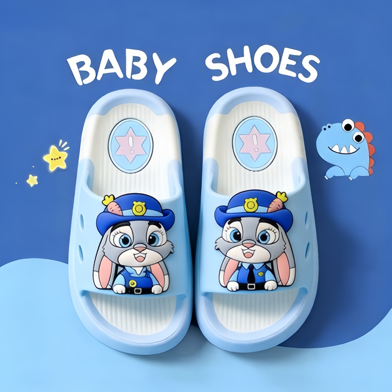 Zootopia Children's Slippers for Girls, New Indoor Non-Slip Nick Judy Cartoon Boys' Sandals