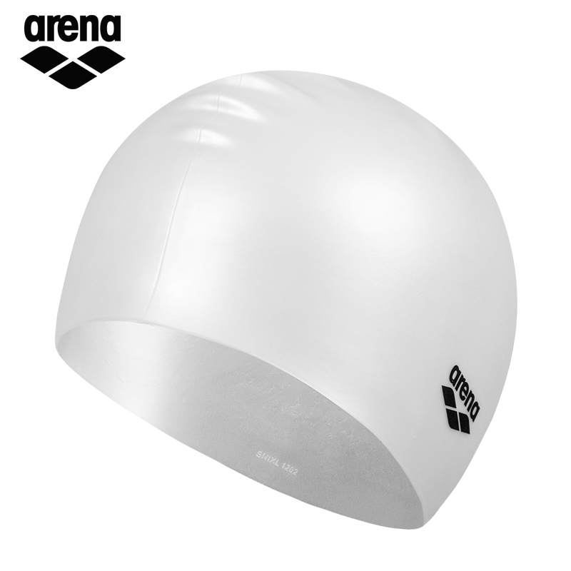 arena Arena silicone pure colored swimming cap male and female swimming cap waterproof silicone high bullet fashion protection ear