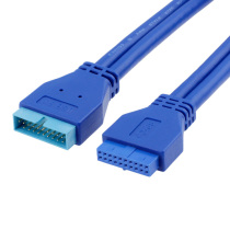 usb3 0 20pin front extended data cable motherboard 19p male to female adapter cable 0 5 m rear panel cable