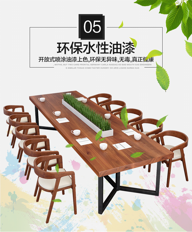 Bàn ghế sắt rèn Bắc Âu kết hợp bàn ghế gỗ tối giản hiện đại cafe Bàn ăn Starbucks bàn ghế hình chữ nhật bàn ăn - Nội thất văn phòng