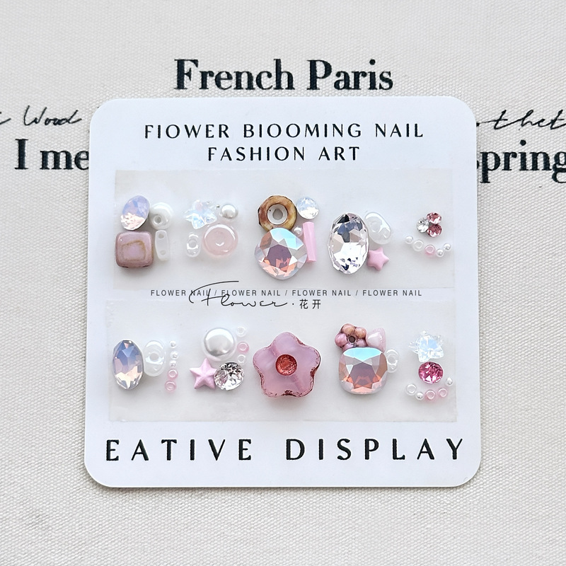 Premium Nail Art Rhinestone Material Kit, Niche Sweet Pink Ins-Style Sparkling K9 Rhinestone Nail Decorations DIY Materials That Enhance Complexion Premium Nail Art Rhinestone Material Kit, Niche Sweet Pink Ins-Style Sparkling K9 Rhinestone Nail Decorations DIY Materials That Enhance Complexion