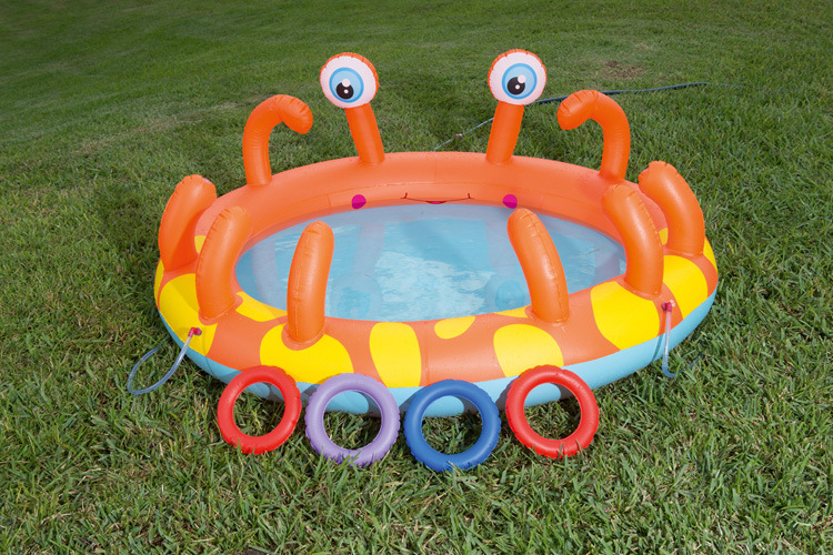Bestway cua inflatable paddling hồ bơi 2-3 trẻ em mùa hè bơi đồ chơi hồ bơi có thể phun nước ao cá mua be boi phao cho be