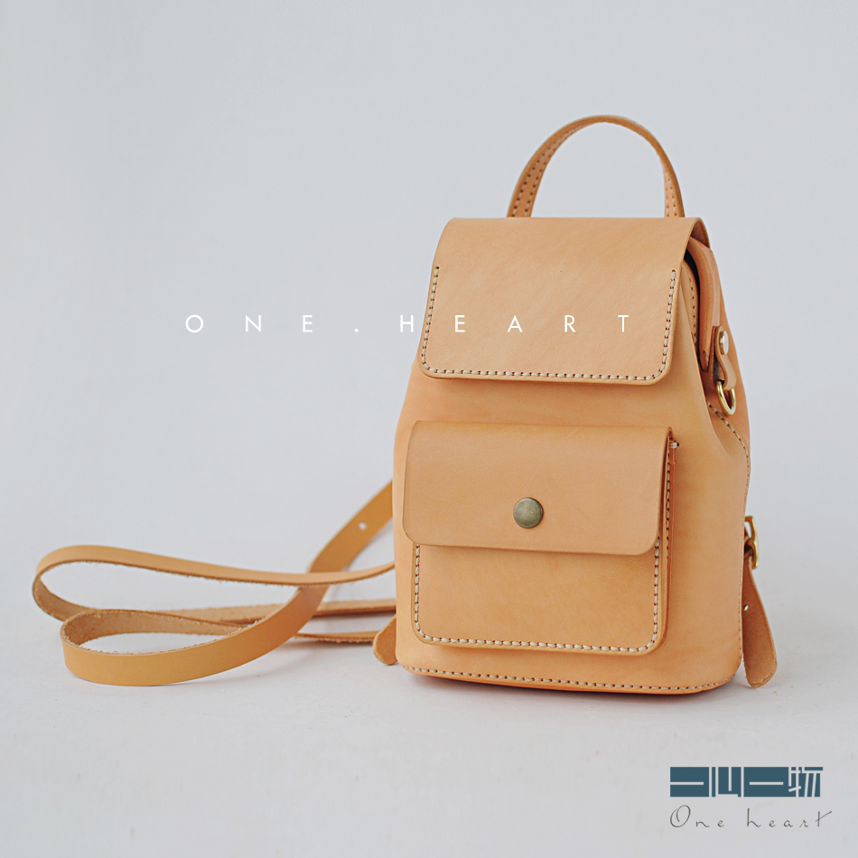 (KJ05) genuine leather DIY material bag handmade oral gold bag small school bag parent-child bag camera bag non-finished product