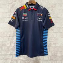 2024 Red Bull F1 Team Short Sleeve Lapel Sports Top Racing Suit Thick Casual Fashion Printed POLO Shirt