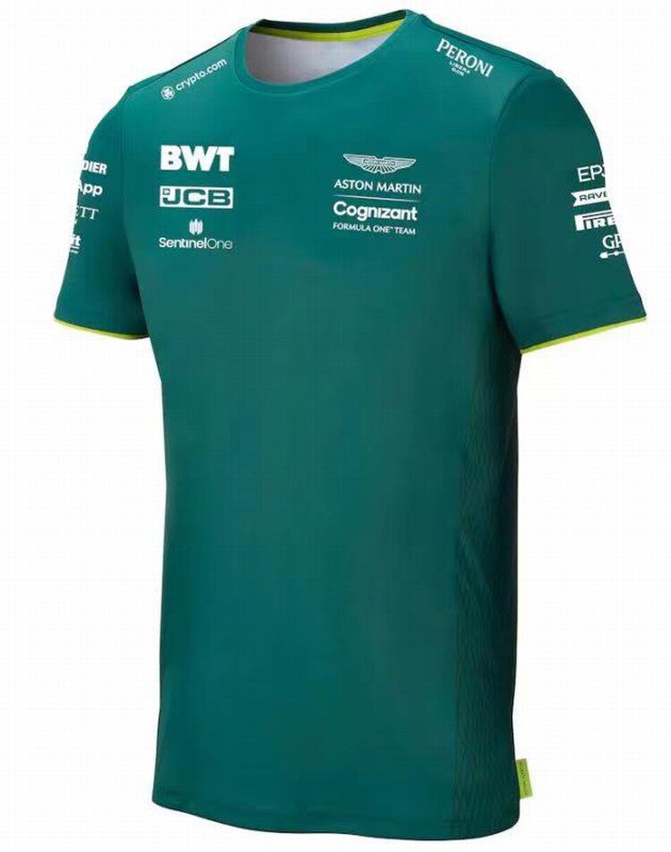 2021 new F1 Aston Martin racing suit Formula One short-sleeved top casual round neck T-shirt