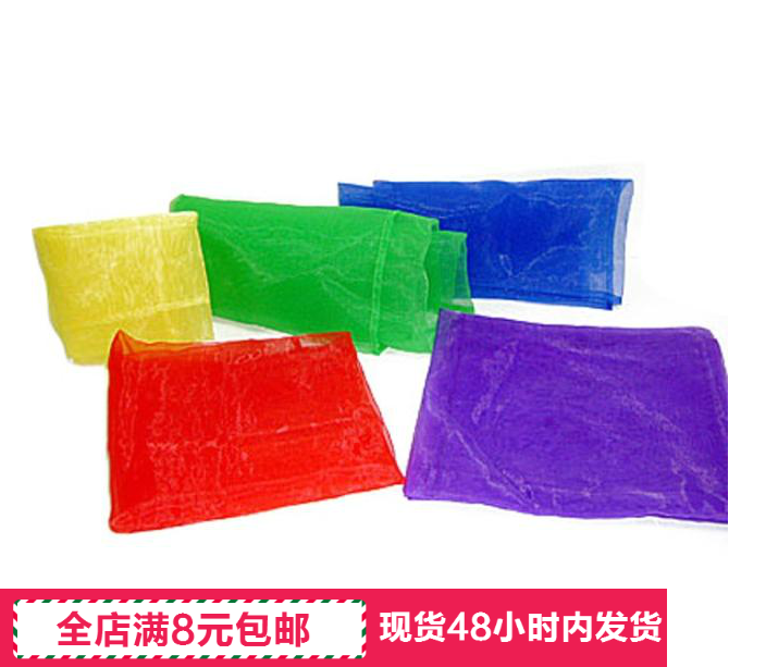 Orff musical instrument children's game silk scarf dance ribbon Orff props game scarf