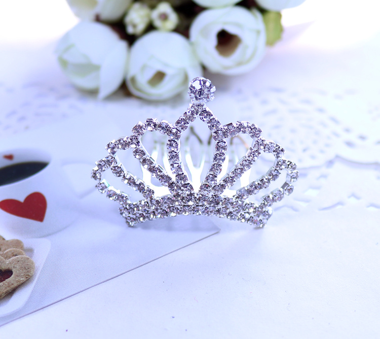 Hàn Quốc phụ kiện tóc trẻ em mũ đội đầu rhinestone vương miện chèn công chúa kim loại hoa đầu mô hình phổ biến cô gái kẹp tóc mô hình kim cương tốt - Phụ kiện tóc phụ kiện tóc gần đây