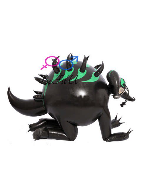 Latex Double Layer Mask Inflatable Human Prop Activity Performance Cos Sphere Animal Shooting Actors Dinosaur Dog Pig