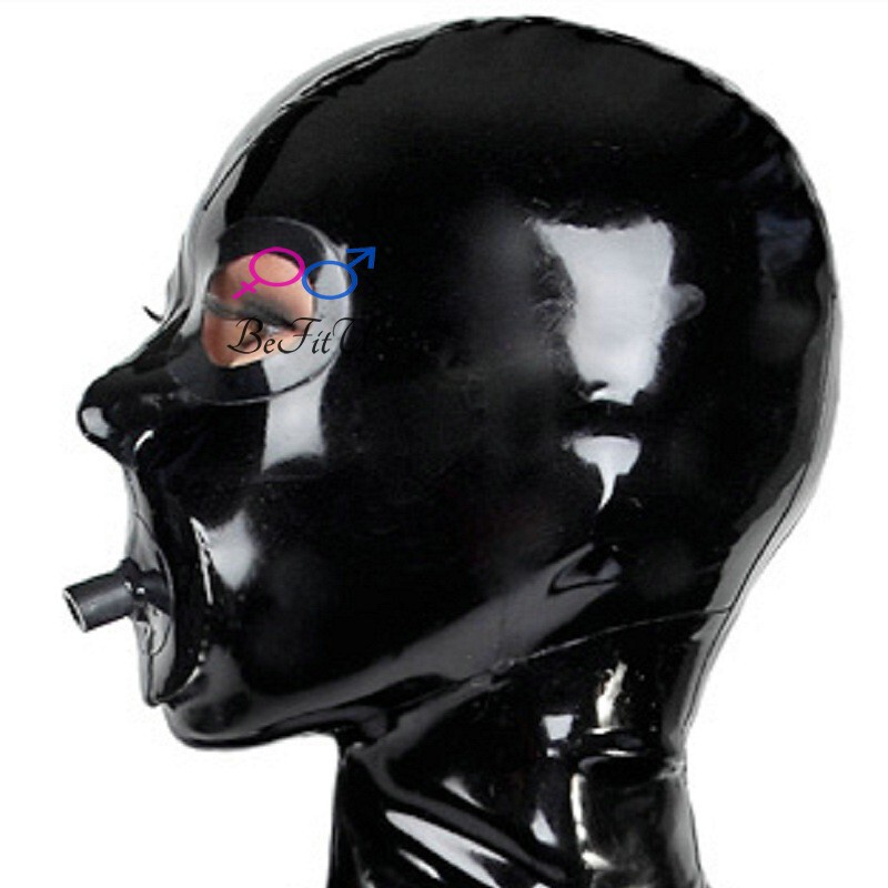 New Handmade Latex Headgear Masks, Various Styles and Colors, Cut-To-Fit Masks in Stock with Zipper, Hood Special Offer with Plug