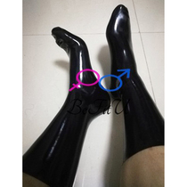 Latex Short Flat Socks without marks Silo Socks Stripper short socks tight waterproof socks Fetish Latex Sock