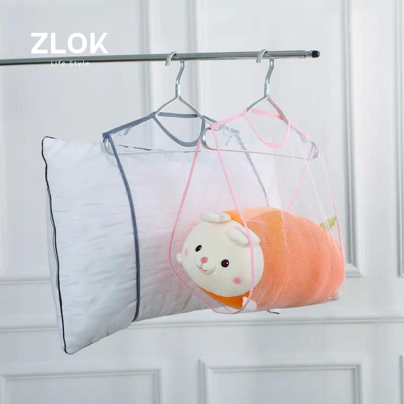 Household drying pillow net bag pillow drying rack pillow special drying artifact multi-functional pillow net bag hanging bag