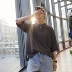 Mùa hè 2018 mới phong cách Hồng Kông áo thun ngắn tay ngắn tay nam ve áo T-shirt trẻ trung màu sắc giản dị áo polo nam hàng hiệu Polo