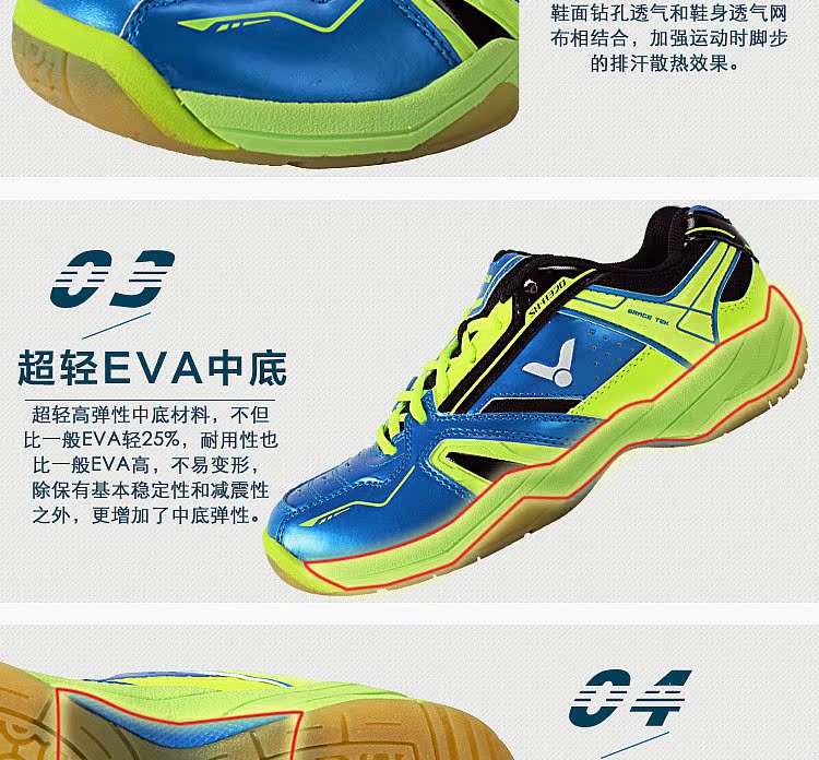 Chaussures de Badminton uniGenre VICTOR SH-A320 - Ref 865076 Image 9