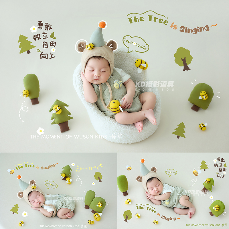 Baby Photography Clothes, Newborn Cartoon Theme Postpartum Photo Studio Set, Full Moon Photography Clothing Baby Photography Clothes, Newborn Cartoon Theme Postpartum Photo Studio Set, Full Moon Photography Clothing