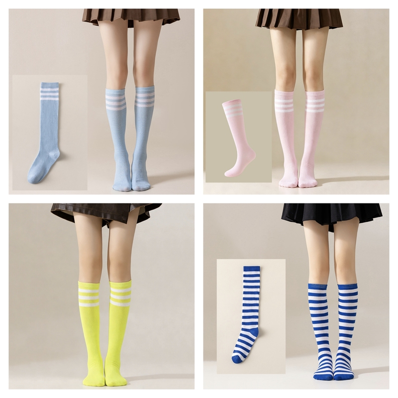 Cross-Border Halloween and Christmas Three-Stripe Mid-Calf Women's Knee-High Socks, Striped Socks, European and American Performance Dance Socks, Jk Calf Socks Cross-Border Halloween and Christmas Three-Stripe Mid-Calf Women's Knee-High Socks, Striped Socks, European and American Performance Dance Socks, Jk Calf Socks