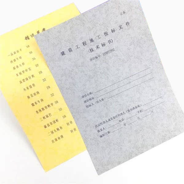 New-year-old plastic machine cover paper tender document book binding paper binding machine cover paper thickened concave-convex plane paper