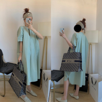 NSS COLLECTION Cos wind white minimalist OP collar loose slim profile cotton shirt dress