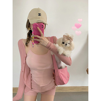 NSS COLLECTION Innocent and young soft and waxy outer wear tube top top summer hanging neck camisole womens inner wear