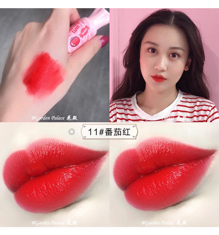Hàn Quốc Son môi tươi mousse kẹo mút 405 thay vì son bóng kéo dài không đánh dấu nữ sinh viên - Son bóng / Liquid Rouge 	son bóng có màu