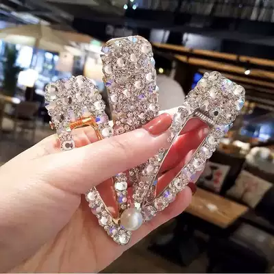 Korean net red color diamond crystal travel hairpin headdress rhinestone hairpin female side clip Liuhai clip ins adult one word
