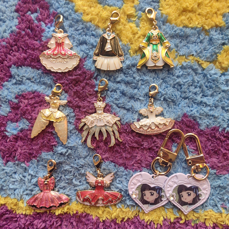 Japanese Original Loose Goods Cardcaptor Sakura Takarabako Sakura Cardcaptor Pop-Up Store Charm Lobster Clasp