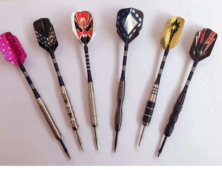 23 gram 6 keel phi tiêu cạnh tranh chuyên nghiệp nhôm hợp kim bay pin bền bền chống rơi thanh nhôm phi tiêu bóng bay - Darts / Table football / Giải trí trong nhà bảng phi tiêu chuyên nghiệp