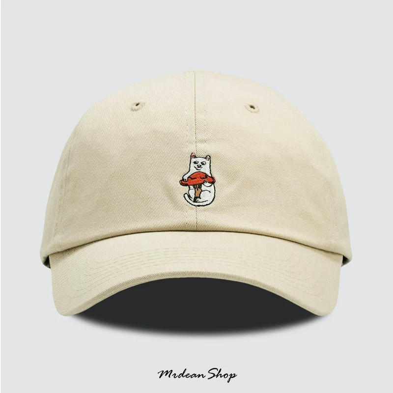 Шляпа с вышивкой гриба-нигм (низкая кот) от RIPNDIP