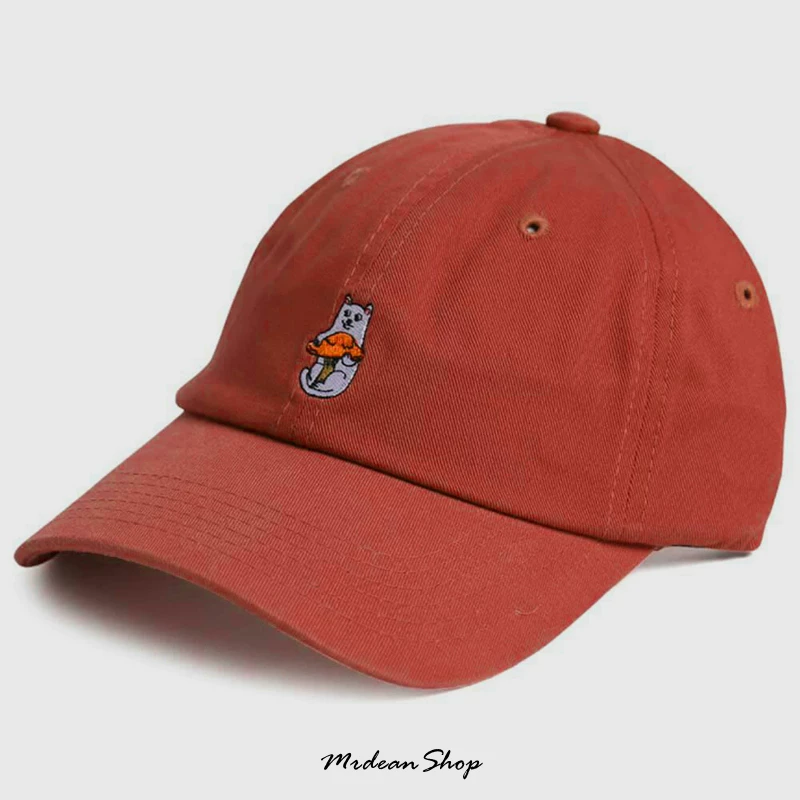Шляпа с вышивкой гриба-нигм (низкая кот) от RIPNDIP