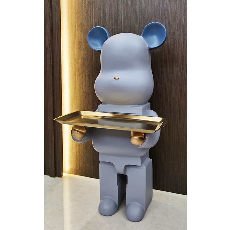 Living room decoration high-end atmospheric violent bear floor-to-ceiling storage decoration light luxury large Nordic floor-to-ceiling home accessories