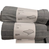 Ikea New Product Light Blue Smlia Cover Cover Single Double -Pperson All -cotton Color Line Толстая ткань толстая ткань лист