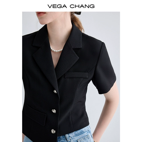 VEGA CHANG Летняя дизайнерская ретро рубашка, 2024 года, тренд сезона, французский ретро стиль