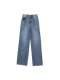 Vega Chang Straight-Leg Jeans for Women 2026 Spring New Vintage Loose Slimming Petite Wide-Leg Pants
