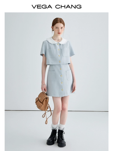 Небольшая дизайнерская кукла, комплект, платье, тренд сезона, кукольный воротник