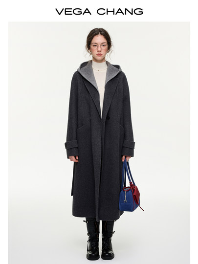 【魔法披风】VEGA CHANG羊毛混纺外套女2025新款冬双面呢外套