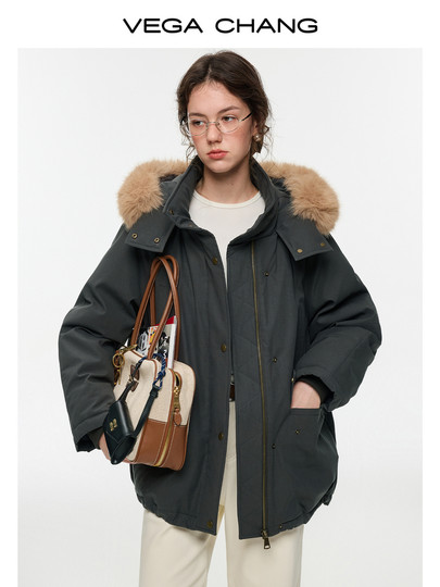 【青森冬屿】VEGA CHANG90安心绒保暖羽绒服2025新款冬可拆卸毛领