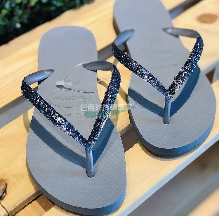 2025 год спот Brazilian counter подлинные Havaianas Havana блестящие блестящие женские шлепанцы