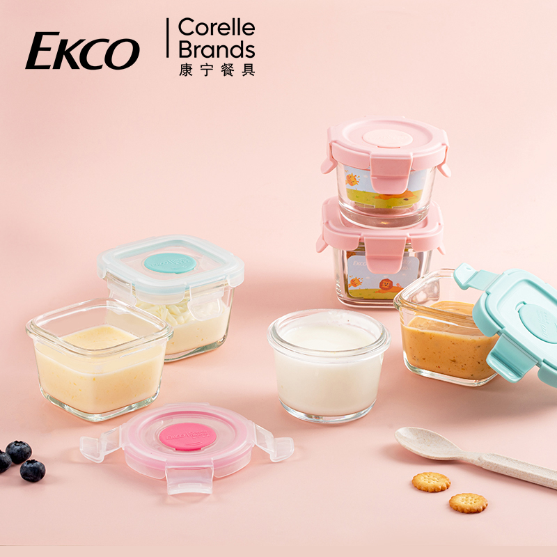 American Conning Vice Food Box Children Bowls cooking Deputy food bowl Baby glass refreshing box Deputy food storage cartridge lid