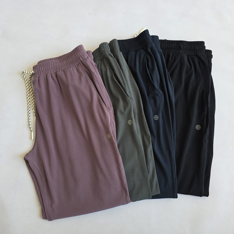 352255 Multi-Size Elastic Waistband American-Style Soft Four-Way Stretch Modal Jogger Pants