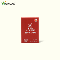 Korean True Lego GINLAC Red Ginseng Coffee 10g High Lie Instant Original Taste Coffee Straight Mail Import